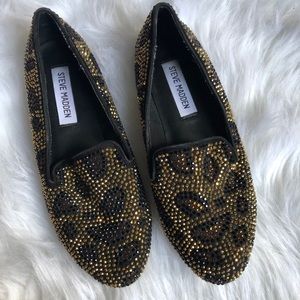Steve Madden jeweled loafers